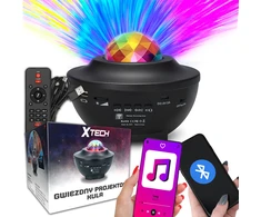 Žvaigždžių projektorius Xtech su „Bluetooth“ garsiakalbiu