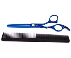 Blue Fox Mėlyna Rose Mėlyna Hairdressing Thinners, Case and Accessories