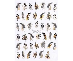 Deni Carte Juodas Lotus Stickers - Nail Stickers