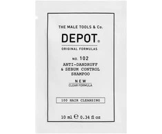 Depot, 100 Hair Cleansing No. 102 Clear Formula, Botanical Complex, Hair Šampūnas, Nuo pleiskanų - Sebum Control, 10 ml