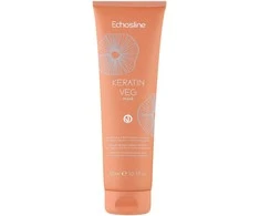ECHOSLINE Keratin Veg Intensive Restructuring Mask intensyviai atkurianti kaukė dažytiems ir pažeistiems plaukams, 300 ml