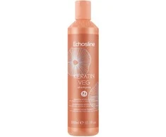 ECHOSLINE Keratin Veg atkuriantis šampūnas dažytiems ir pažeistiems plaukams, 300 ml