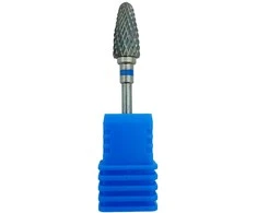 Blue Carbide cone cutter - nail manicure cutter, mėlynas colour