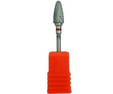 Carbide cone cutter - nail manicure cutter, colour red