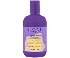 Inebrya BLONDesse No-Geltona Šampūnas geltonus tonus neutralizuojantis plaukų šampūnas, 300 ml