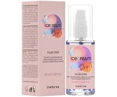 Inebrya Ice Kreminis Dry-T Fluid Star atkuriamasis serumas su skystaisiais kristalais, 60 ml