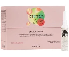 Inebrya Ice Kreminis Energy Lotion priemonė nuo plaukų slinkimo, 12 x 10 ml