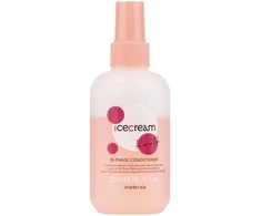 Inebrya Ice Kreminis Keratin Bi-Phase Conditioner nenuplaunamas atstatomasis plaukų kondicionierius su keratinu, 200 ml