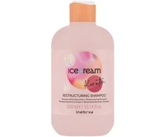 Inebrya Ice Kreminis Keratin Šampūnas atkuriamasis šampūnas plaukams su keratinu, 300 ml