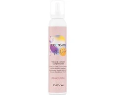 Inebrya Ice Kreminis Pro-Volume Mousse Conditioner kondicionuojančios apimties suteikiančios putos plaukams, 200 ml