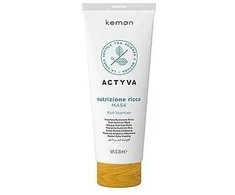 Kemon Actyva Rich Nutrition Mask kaukė sausiems plaukams, 200 ml