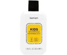 Kemon Kids Šampūnas Hair &amp; Body švelnus plaukų ir kūno prausiklis vaikams, 250 ml