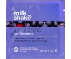 Milk Shake, Sidabrinis Shine Light, Sulfates-Free, Hair Šampūnas, For Neutralisation Of Geltona Tones, 10 ml