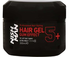 Nishman Ultra Hold Hair Gel Gum Effect plaukų formavimo gelis, 300 ml