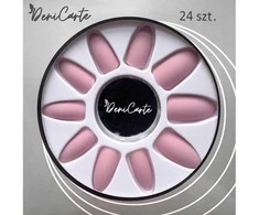 Deni Carte Matt Nail Tips - False Nails, 24 pieces - Rožinė Nude | Rožinė Cielisty