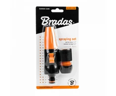 2 dalių laistymo priedų rinkinys 1/2" žarnoms Bradas Juodas LINE