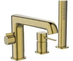 3 dalių vonios maišytuvas Laveo Pola, Brushed Gold