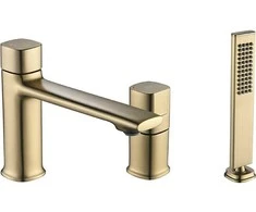 3 dalių vonios maišytuvas Laveo Tores, Brushed Gold