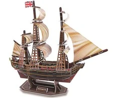 3D dėlionė – jūrinis laivas Bounty, 125 d.