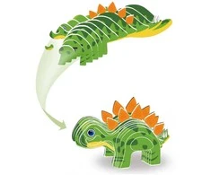 3D kartoninė dėlionė – dinozauras Stegosaurus