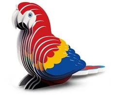 3D kartoninė dėlionė – papūga Ara, 24 d.