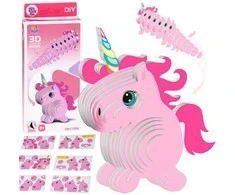 3D kartoninė dėlionė – vienaragis