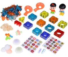 3D magnetinių kaladėlių rinkinys, 142 el.