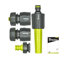 4 dalių rinkinys laistymo žarnoms 3/4" Bradas LIME LINE SOFT