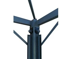 4-ių sienelių sodo pavėsinė Ontaria, 3x4x2,65 m, šviesiai pilka