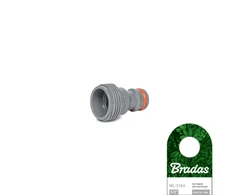 Adapteris su išoriniu sriegiu 1/2" Bradas Baltas LINE