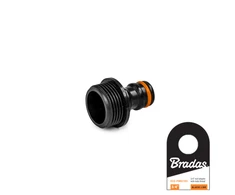 Adapteris su išoriniu sriegiu 3/4" Bradas Juodas LINE