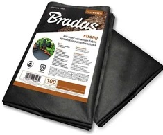 Agrotekstilė nuo piktžolių Bradas, 100 g/m², 0,6 x 5 m, neaustinė, juoda