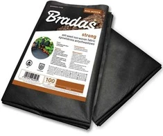 Agrotekstilė nuo piktžolių Bradas, 100 g/m², 0,6 x 10 m, neaustinė, juoda