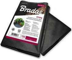 Agrotekstilė nuo piktžolių Bradas, 150 g/m², 0,8 x 10 m, neaustinė, juoda