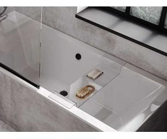 Akrilinė lentynėlė voniai Besco Clear, 75 cm