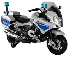 Akumuliatorinis motociklas vaikams BMW R1200 Police, sidabrinis