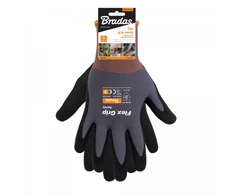 Apsauginės darbo pirštinės Bradas FLEX GRIP SANDY, 9 dydis, 6 vnt.