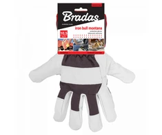 Apsauginės darbo pirštinės Bradas IRON BULL MONTANA, odinės, 10,5 dydis, 6 vnt.