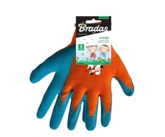 Orange Apsauginės darbo pirštinės Bradas Oranžinis, 3 dydis, 6 vnt.