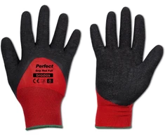 Apsauginės darbo pirštinės Bradas PERFECT GRIP Raudonas FULL, 11 dydis, 6 vnt.