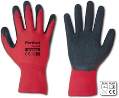 Apsauginės darbo pirštinės Bradas PERFECT GRIP Raudonas, 10 dydis, 6 vnt.