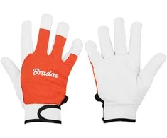 Apsauginės darbo pirštinės Bradas WHITEBIRD CORE, odinės, 8 dydis, 6 vnt.