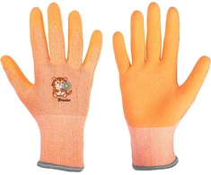 Apsauginės pirštinės Bradas TIGER, 4 dydis, oranžinės, 6 vnt.