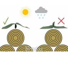 Apsauginis uždangalas šienui ir šiaudams Bradas Agriculture BALE COVER, 10,4x25 m
