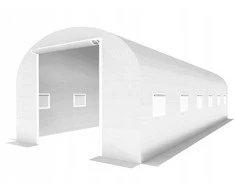Arkinis šiltnamis, 600x300x200 cm (18m2), baltas