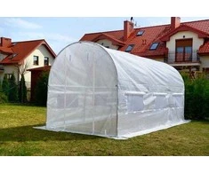 Arkinis šiltnamis su orlaidėmis 3x4.5 (13.5m2), dvigubos durys, baltas