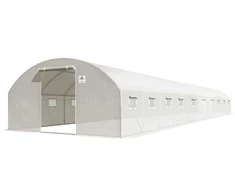 Arkinis šiltnamis su orlaidėmis 4x10x2 (40m2), 10 sekcijų, dvigubos durys, baltas
