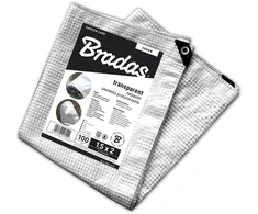 Armuotas sodo tentas Bradas Leno Cristal, 8 x 10 m, 100 g/m²