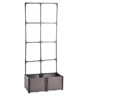 Augalų dėžė su atrama GROW FLAT SET, 84x42x180 cm