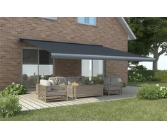 Automatinė terasos markizė DELUXE AUTOMATIC + LED, 500x300 cm, Pilkas
